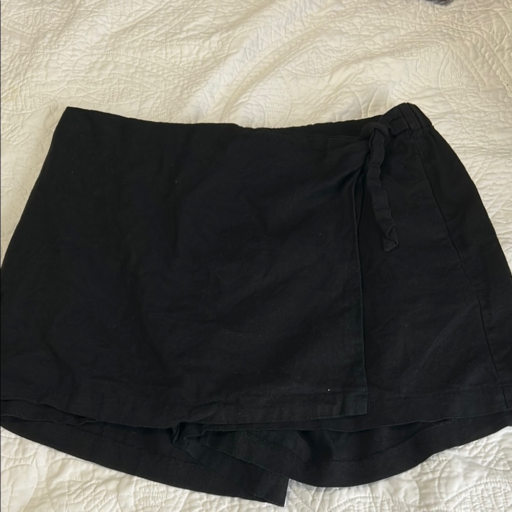 Old Navy Linen Wrap Skort